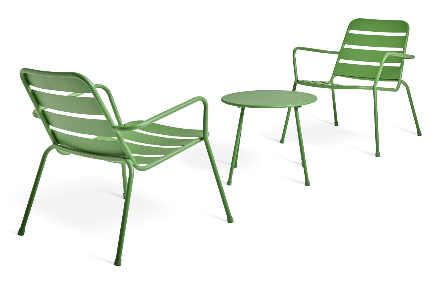 Annika 2 Seater Metal Garden Bistro Set - Green