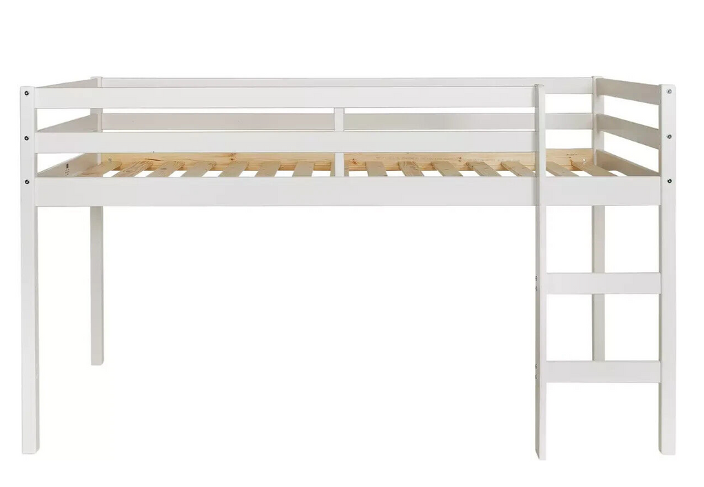 Kaycie Mid Sleeper Shorty Bed Frame - White
