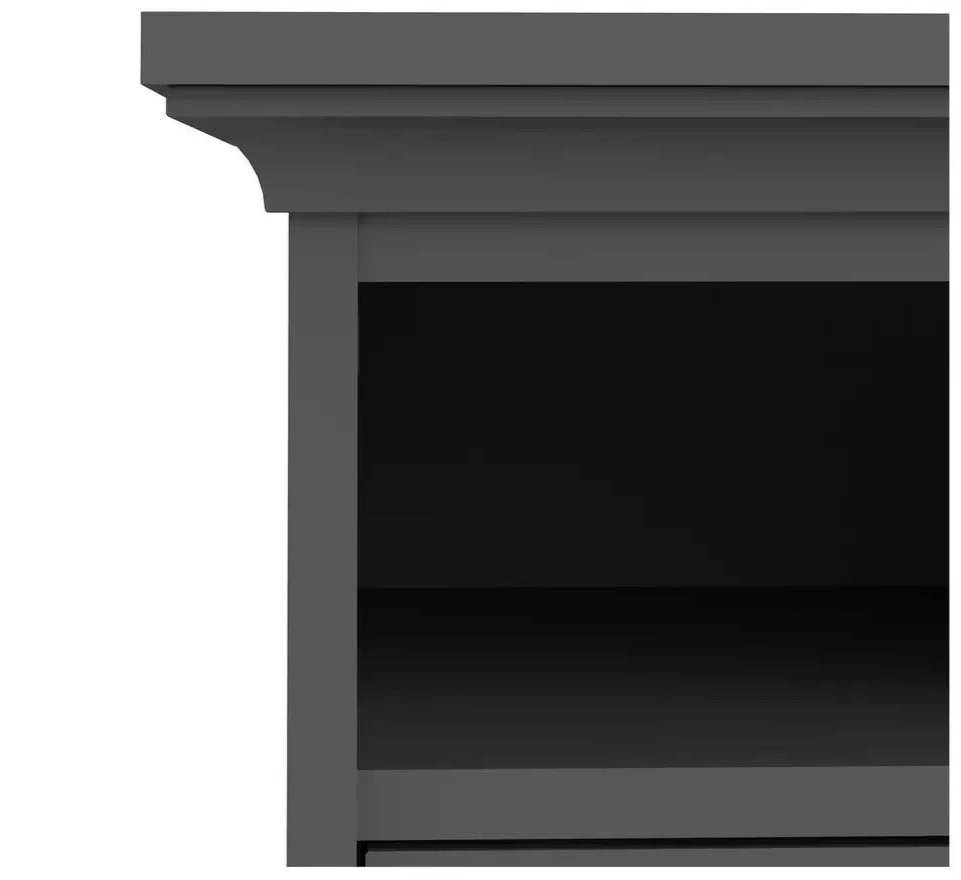 Paris 2 Drawer Bedside Table - Grey