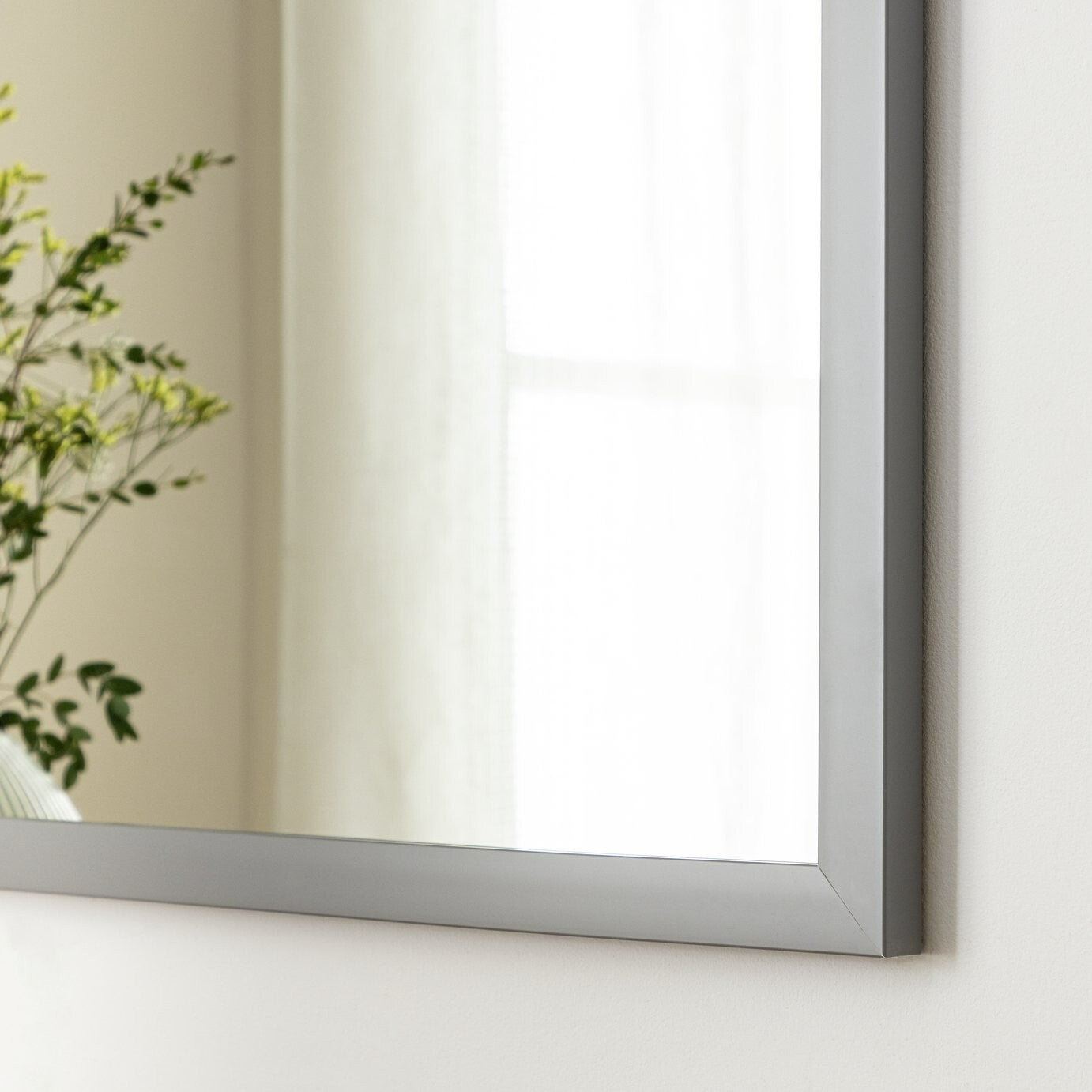Habitat Wall Mounted Mirror - Grey - 70x100cm