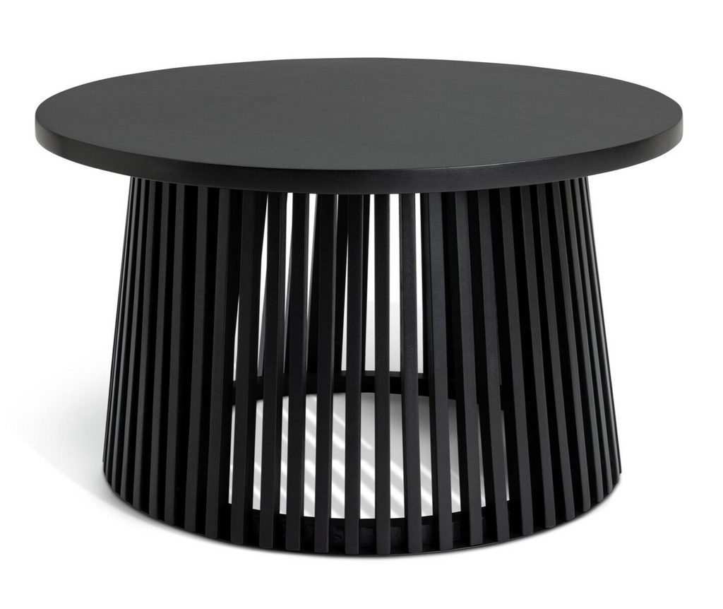Habitat Jericho Round Coffee Table - Black | Modern Living Room Furniture Table