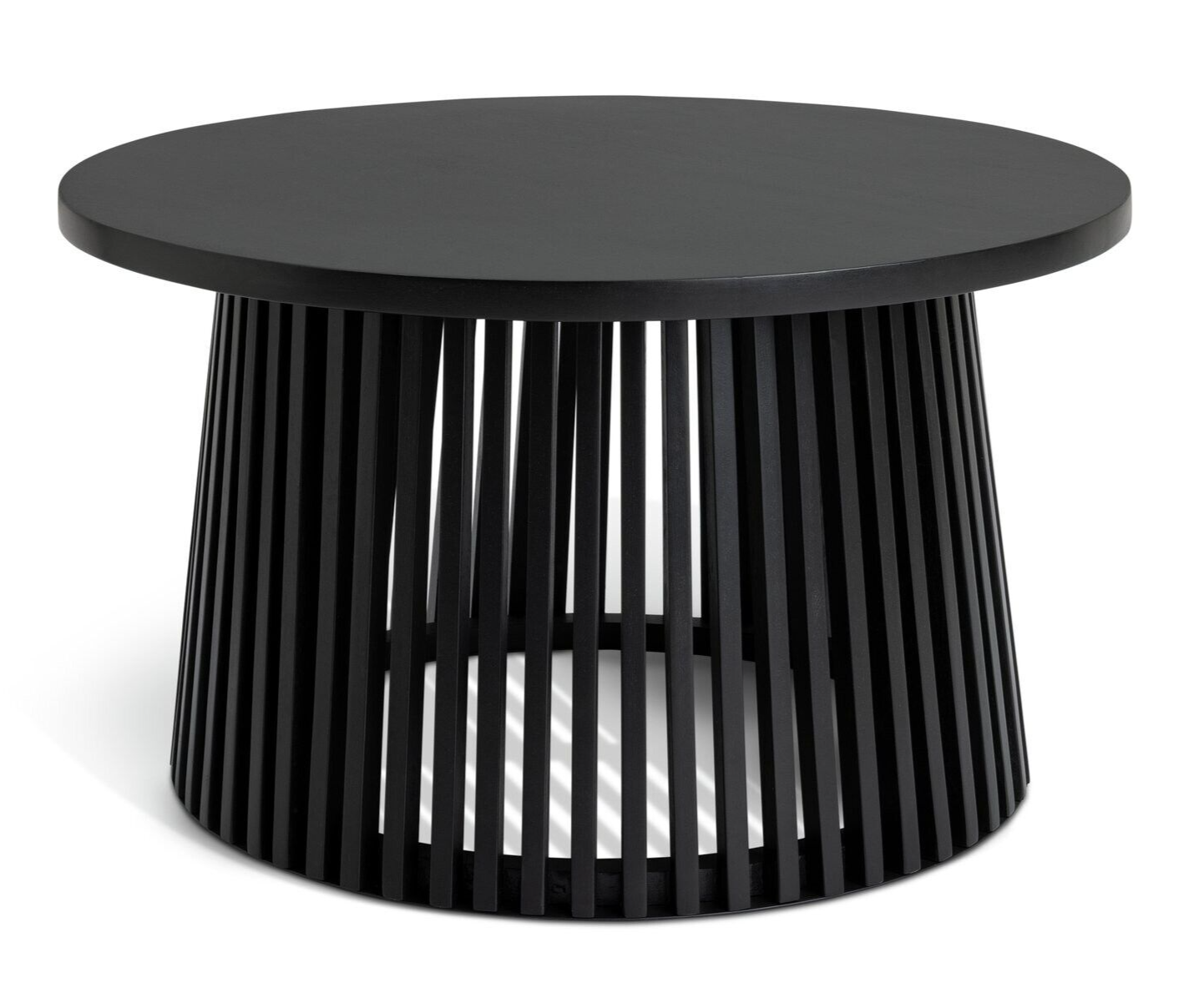 Habitat Jericho Round Coffee Table - Black | Modern Living Room Furniture Table