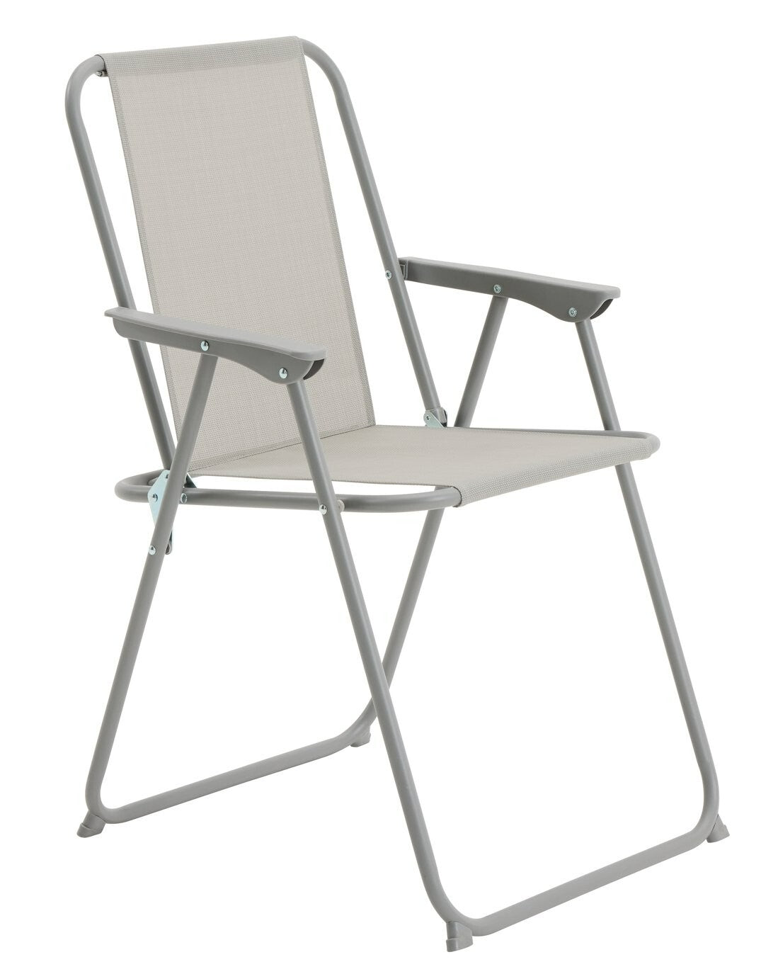 Home 4 Seater Metal Patio Set - Light Grey
