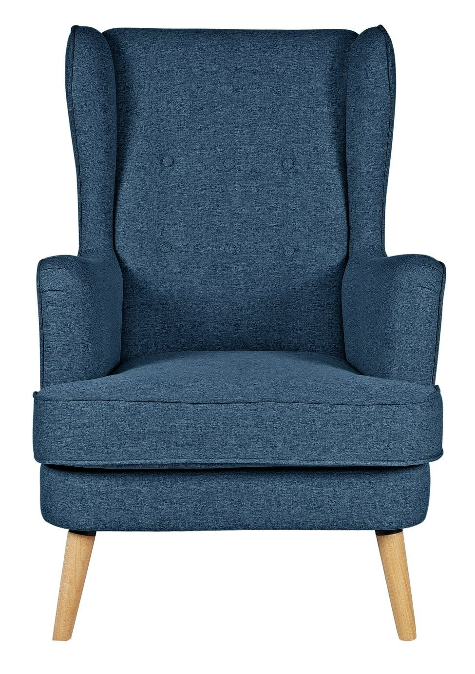 Habitat Callie Self Assembly Velvet Armchair - Petrol Blue
