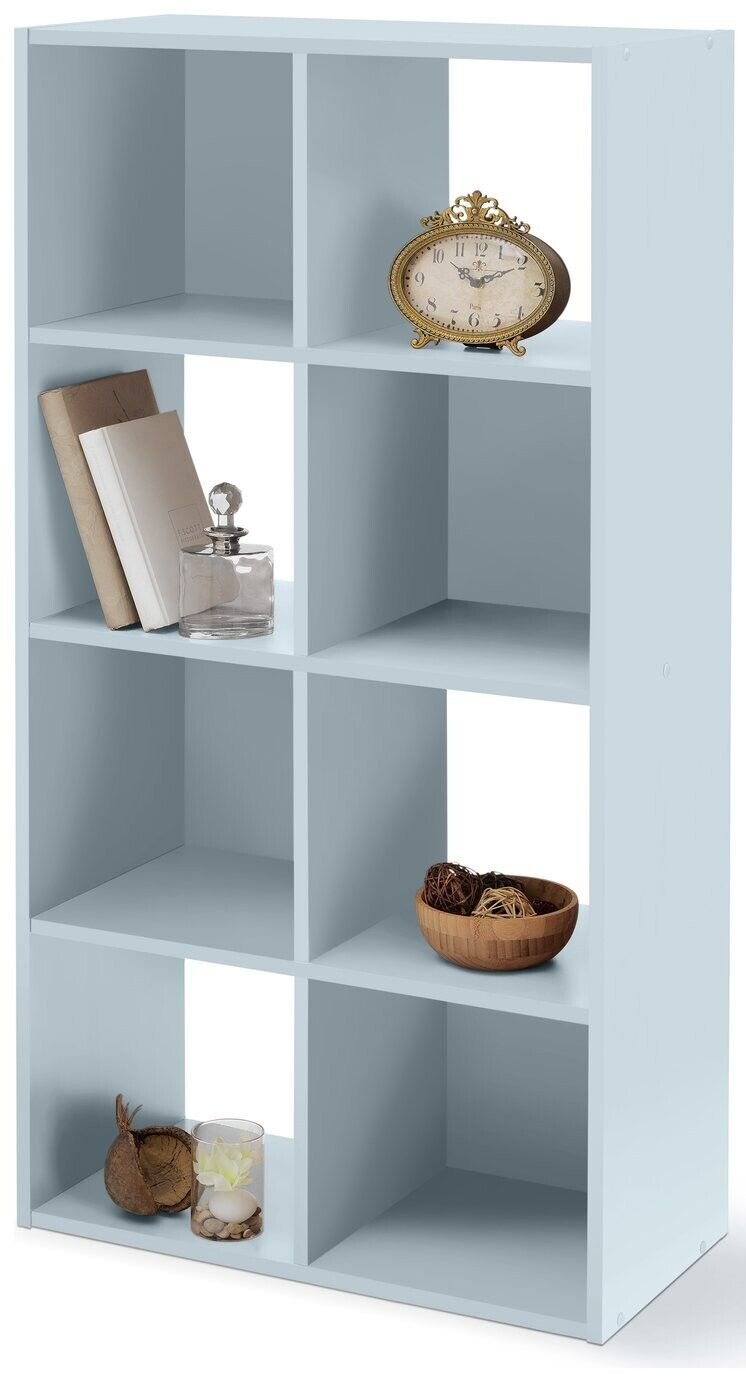 Habitat Home Squares 8 Cube Storage Unit - Grey | Organizer Shelf Living Office