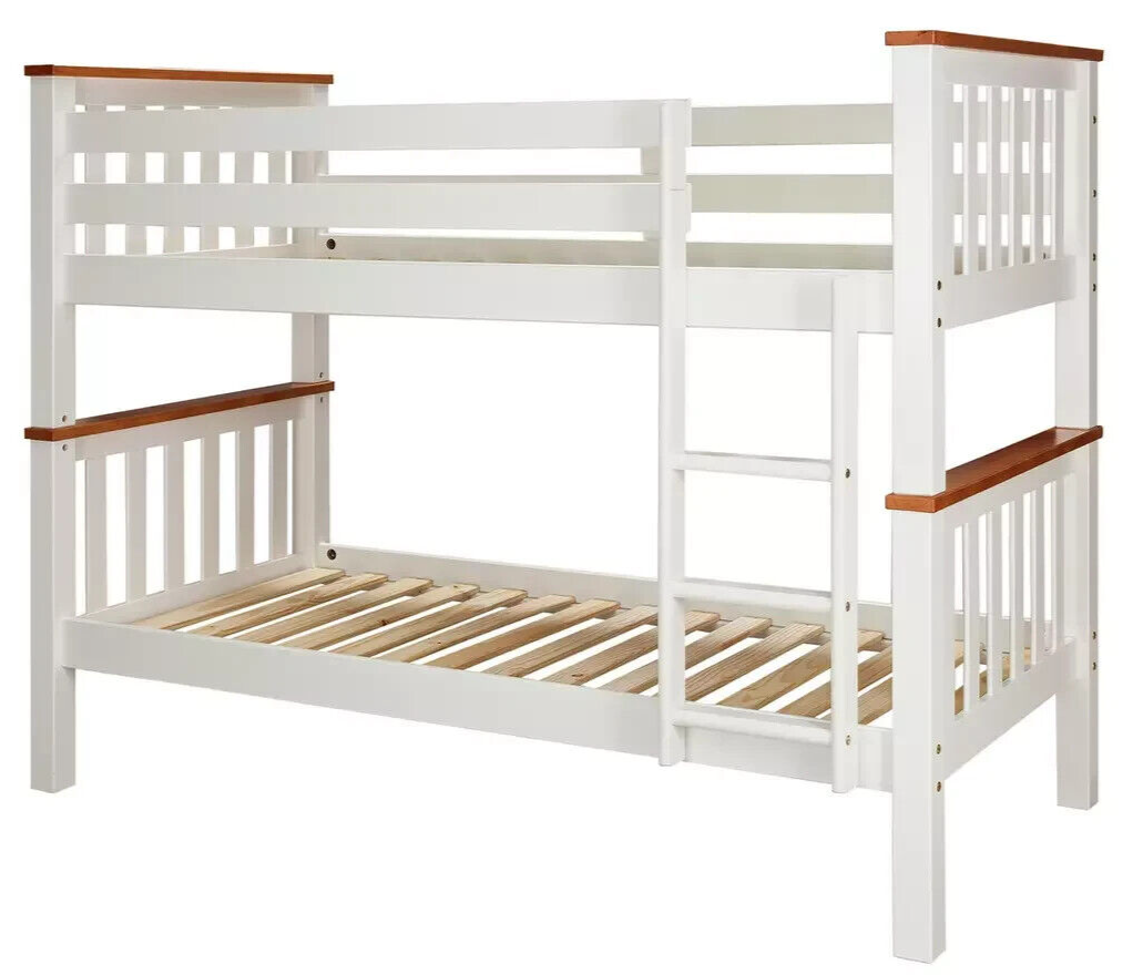 Habitat Heavy Duty Bunk Bed Frame - White and Pine