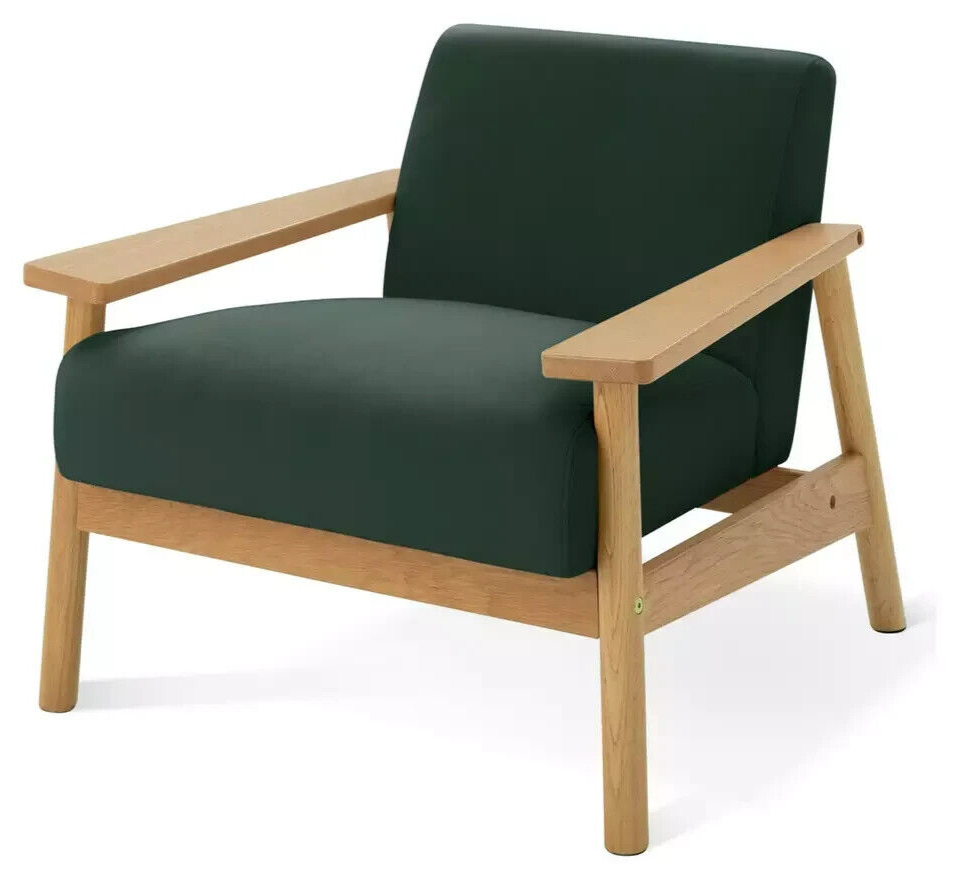 Habitat Dore Velvet Accent Chair - Dark Green ( B Grade 39206 )