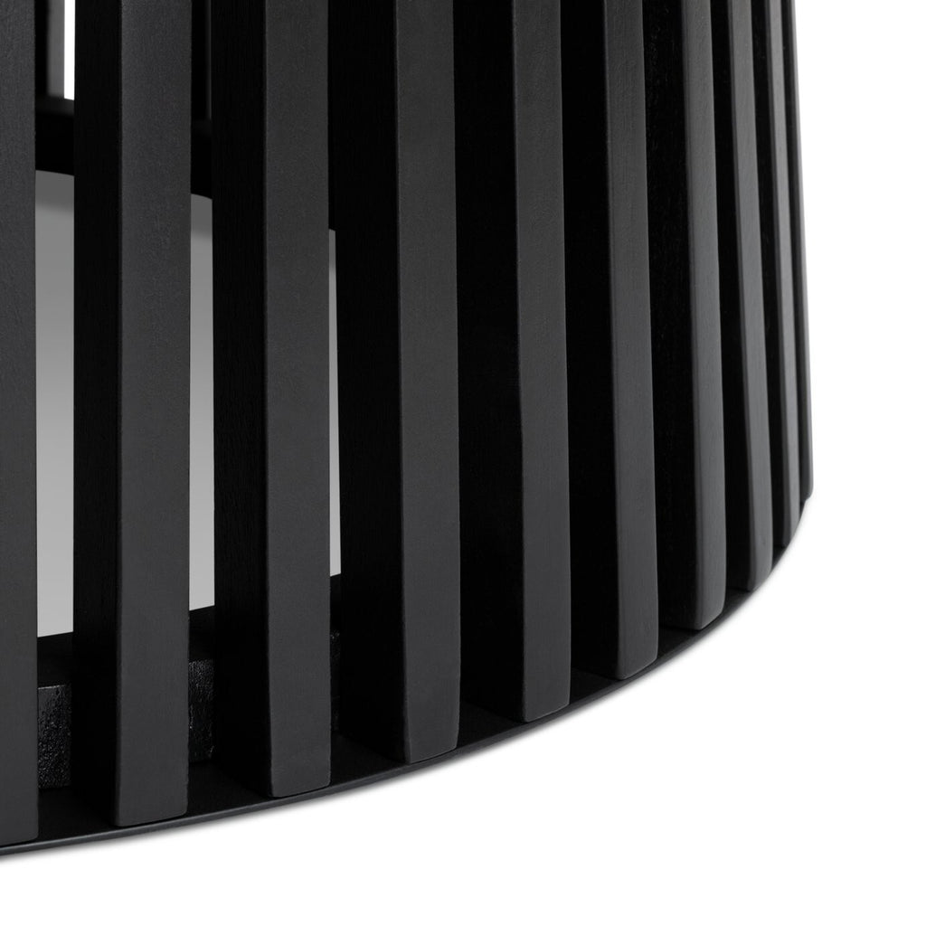 Habitat Jericho Round Coffee Table - Black | Modern Living Room Furniture Table