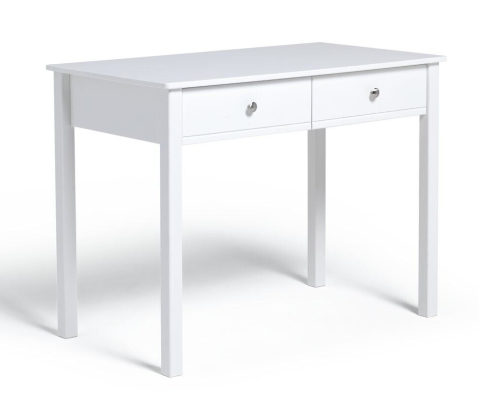 Habitat Brooklyn 2 Drawer Desk - White