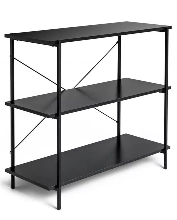 Habitat Huckley 3 Tier Steel Shelving Unit- Black