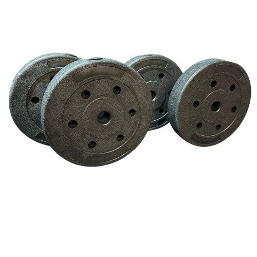 20kg Weight Plates Set For Dumbbells & Barbell - 1 Inch 4x 5kg Discs