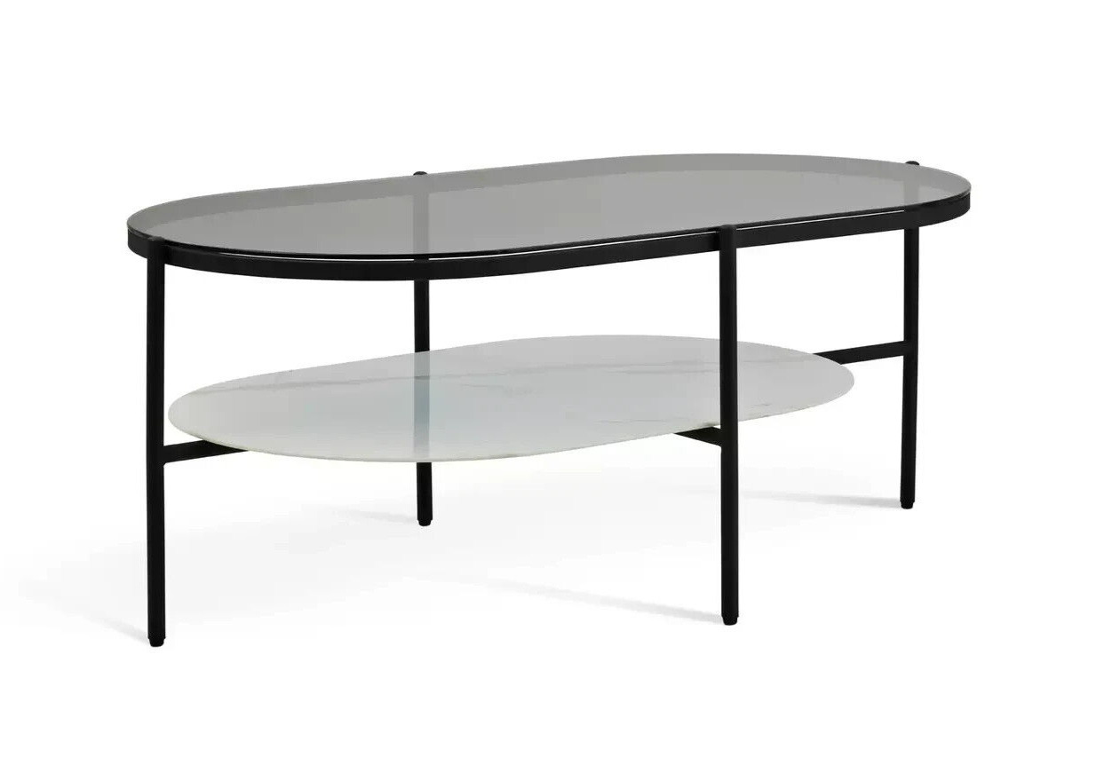 Habitat Mist Coffee Table - Black & White
