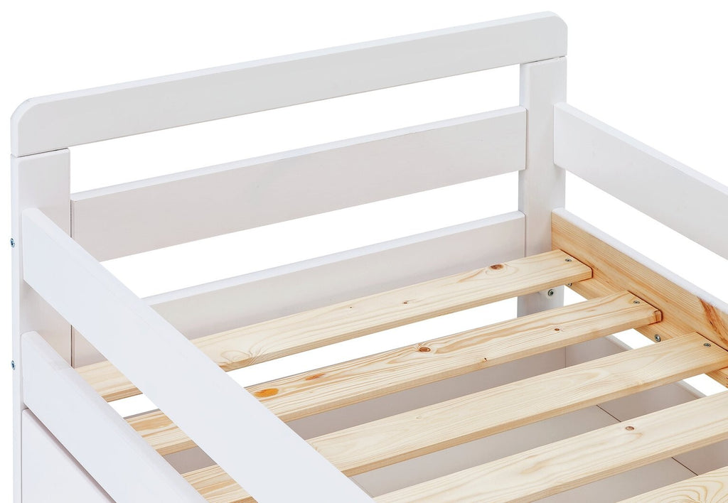 Habitat Ellis White Toddler Bed Frame with Storage ( B Grade 49863 )