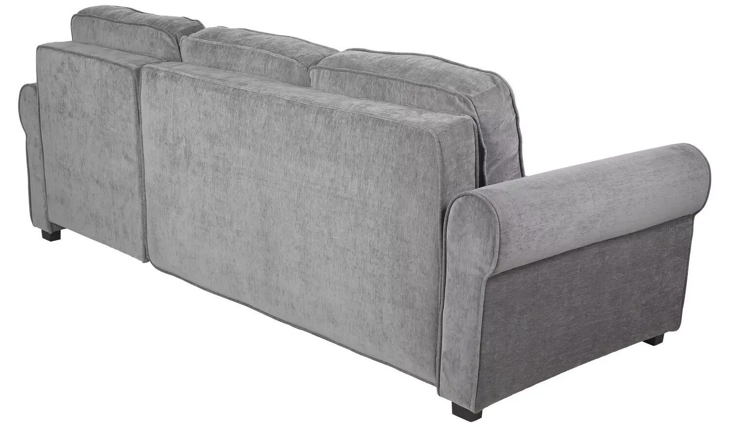 Addie Velvet Reversible Storage Sofa Bed - Grey