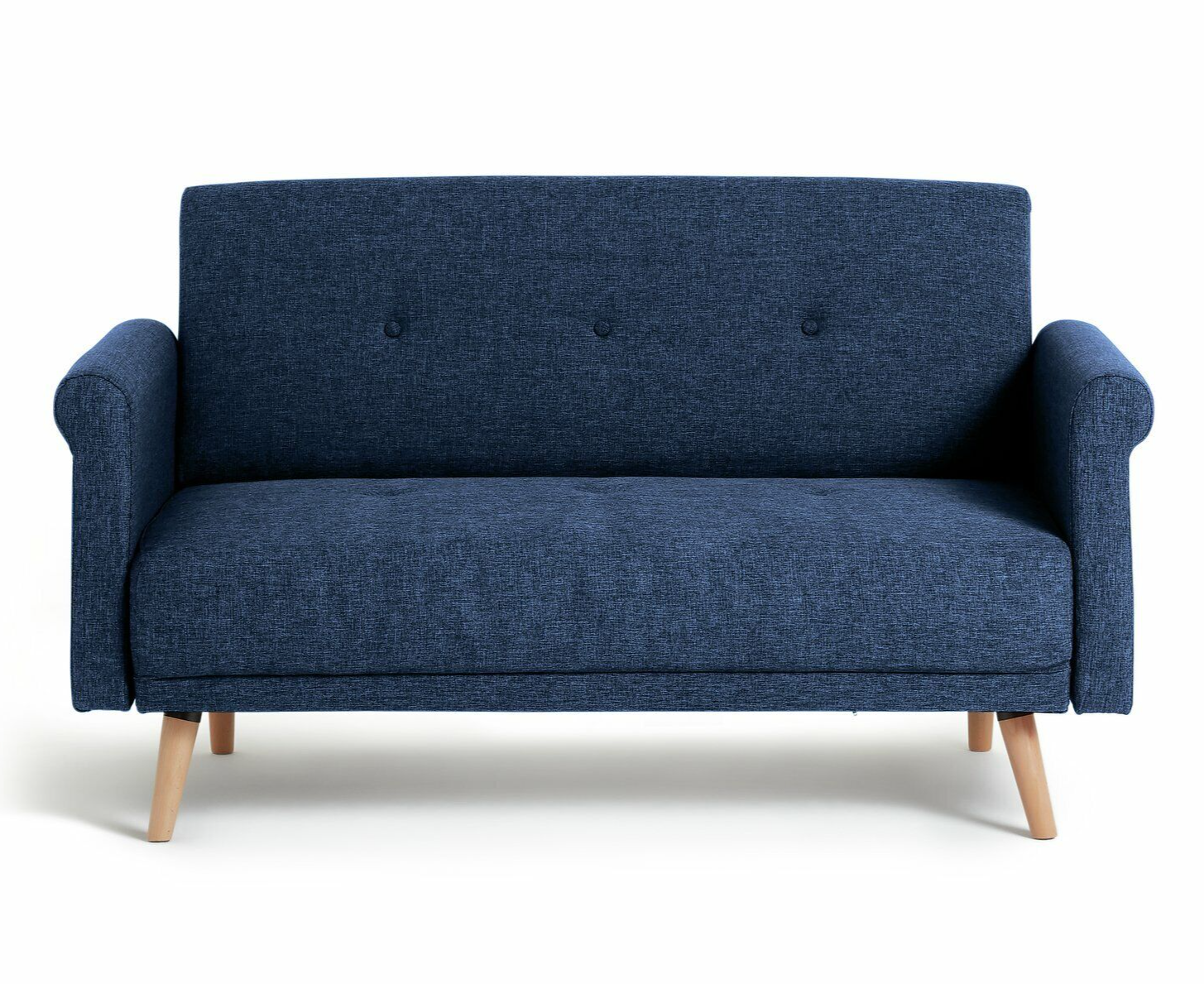 Habitat Home Evie Fabric 2 Seater Sofa in a Box Navy Blue | Compact Comfortable