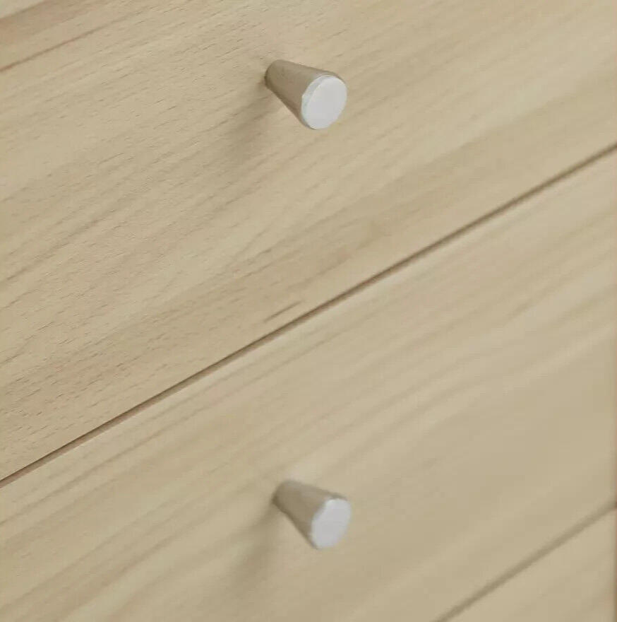 Malibu 3 Drawer Bedside Cabinet - Beech Effect