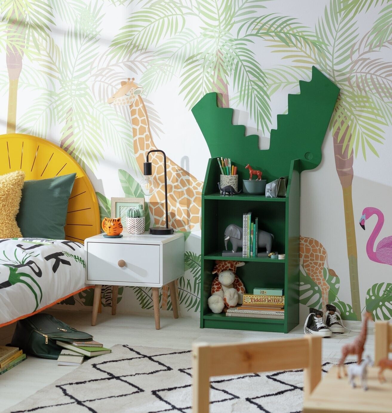 Habitat Kids Crocodile Bookcase - Green