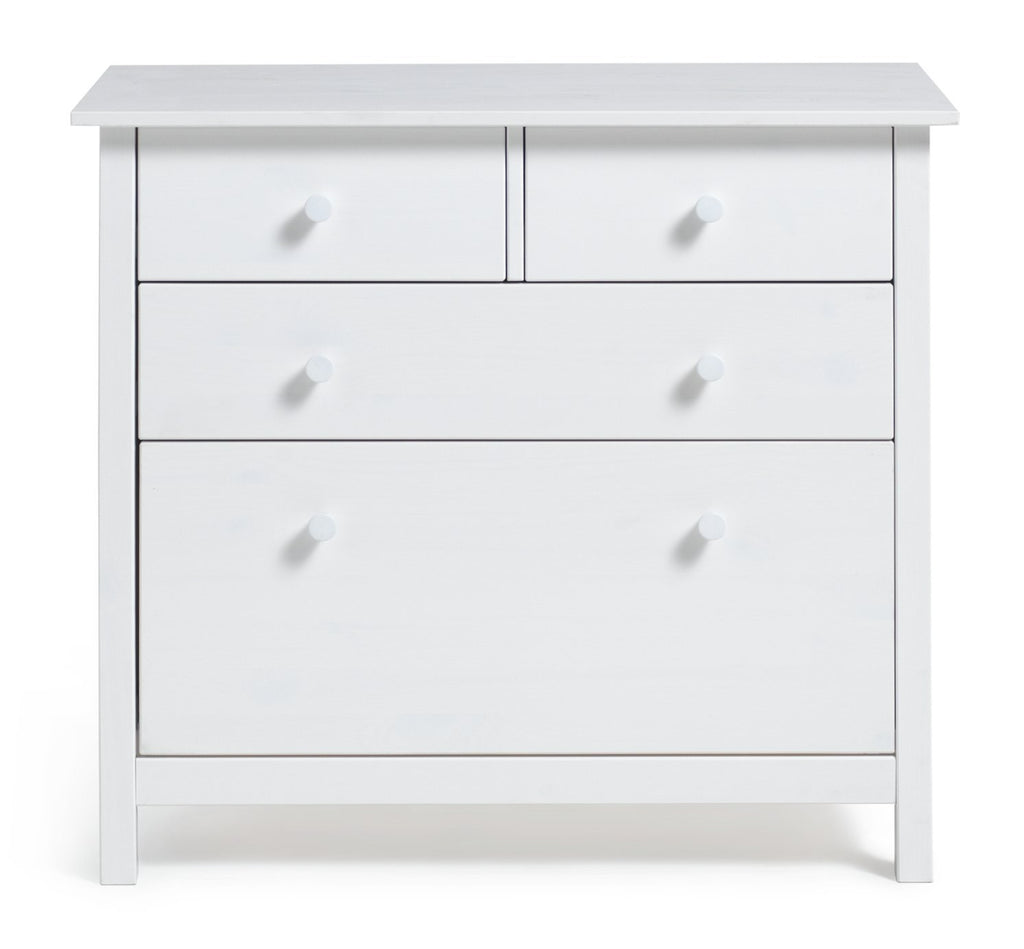 Home Kids Scandinavia 4 Chest of Drawers - White | White Kids Dresser