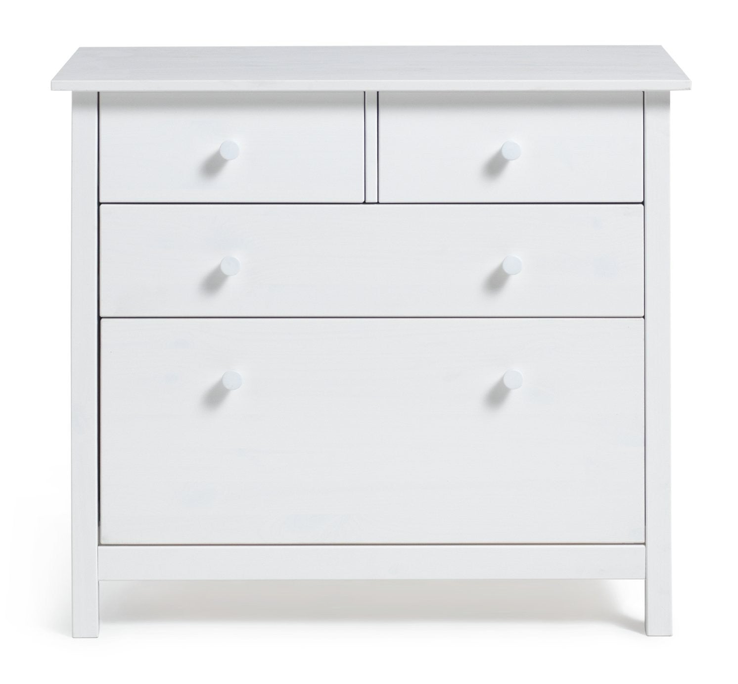 Home Kids Scandinavia 4 Chest of Drawers - White | White Kids Dresser