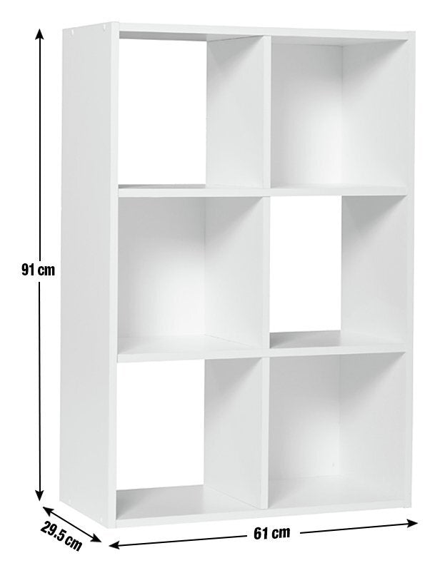 Squares 6 Cube Storage Unit - Black
