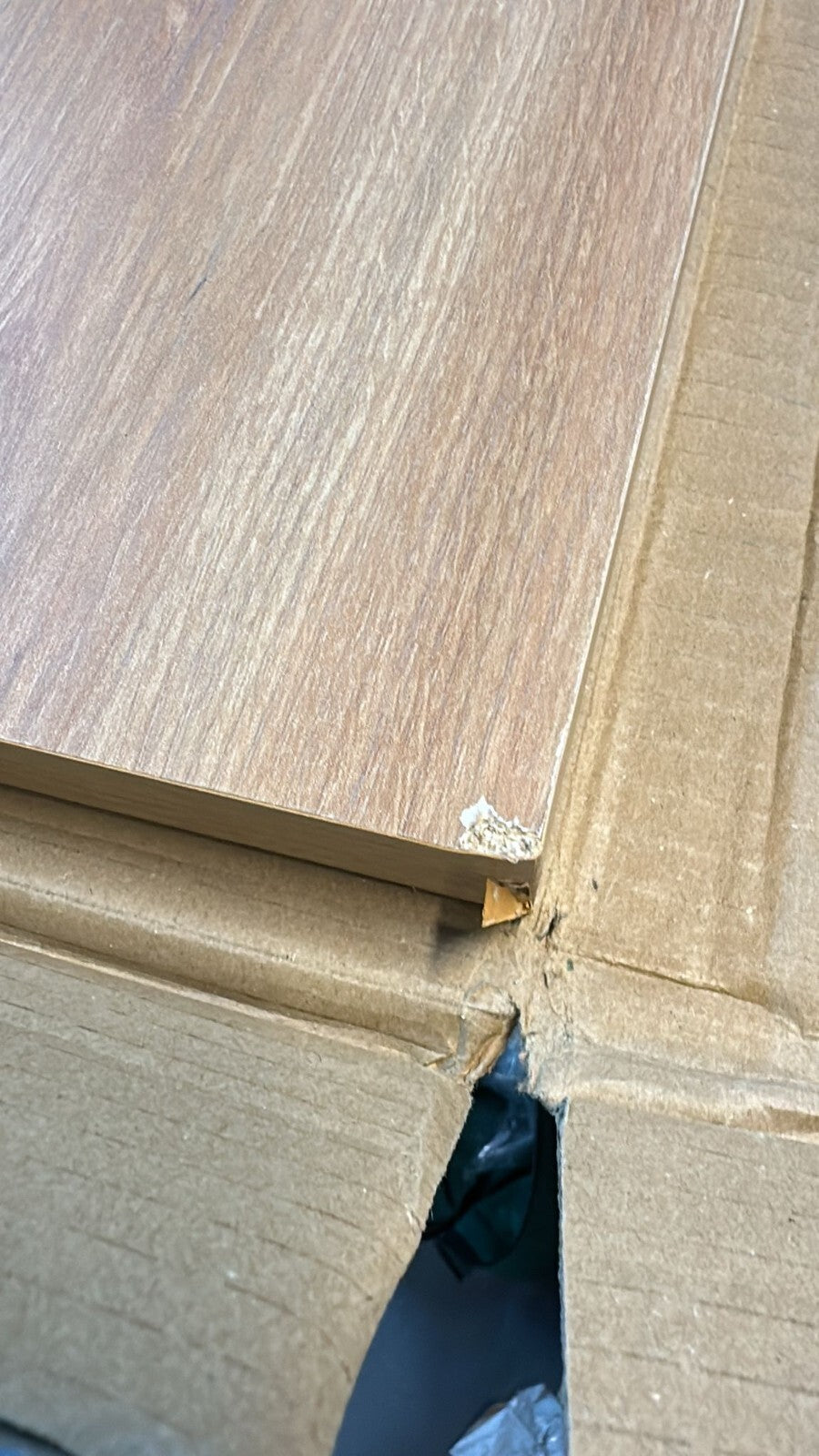 Home Brisbane 4 Drawer Chest Oak | Dresser for Bedroom Living Room ( B Grade )