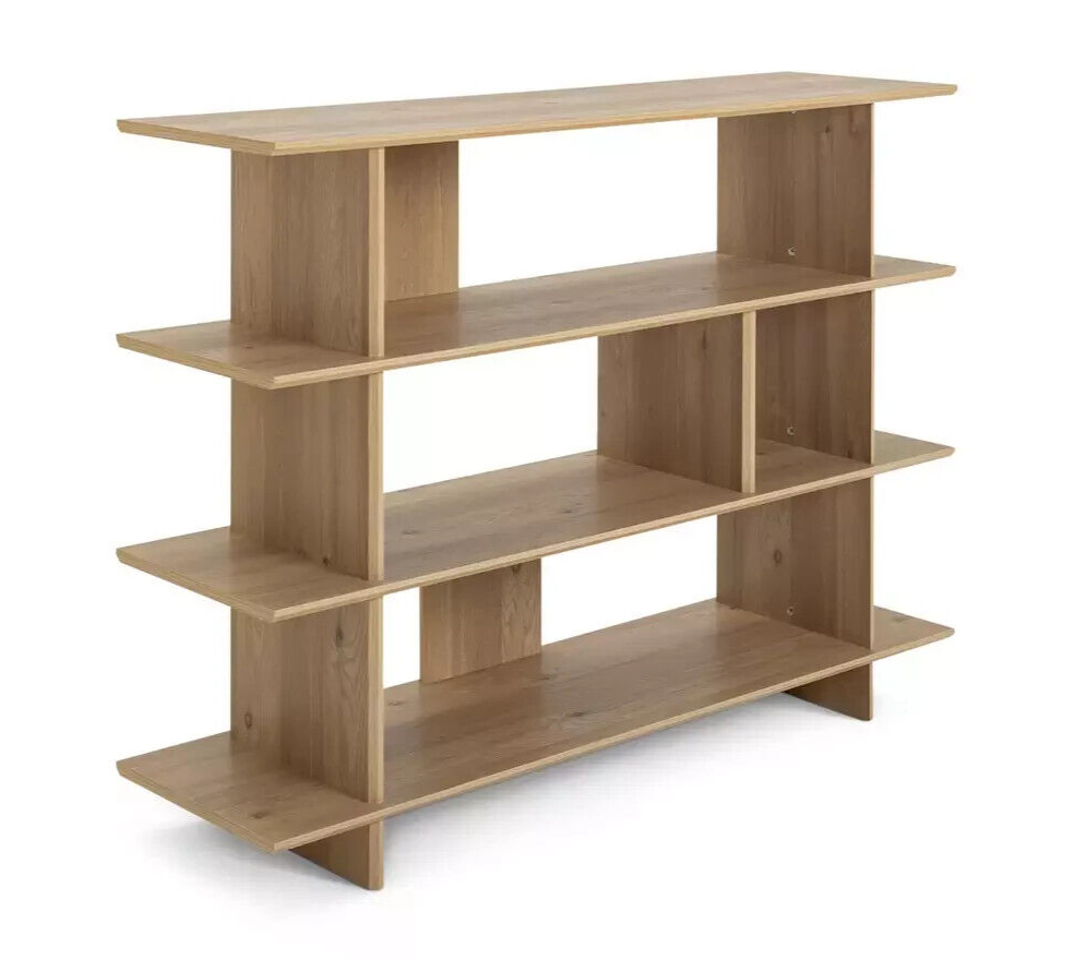 Habitat Raymond Wide Bookcase - Oak