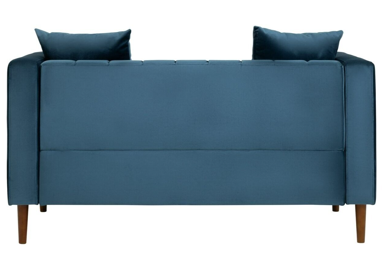 Everly Velvet 2 Seater Sofa - Blue