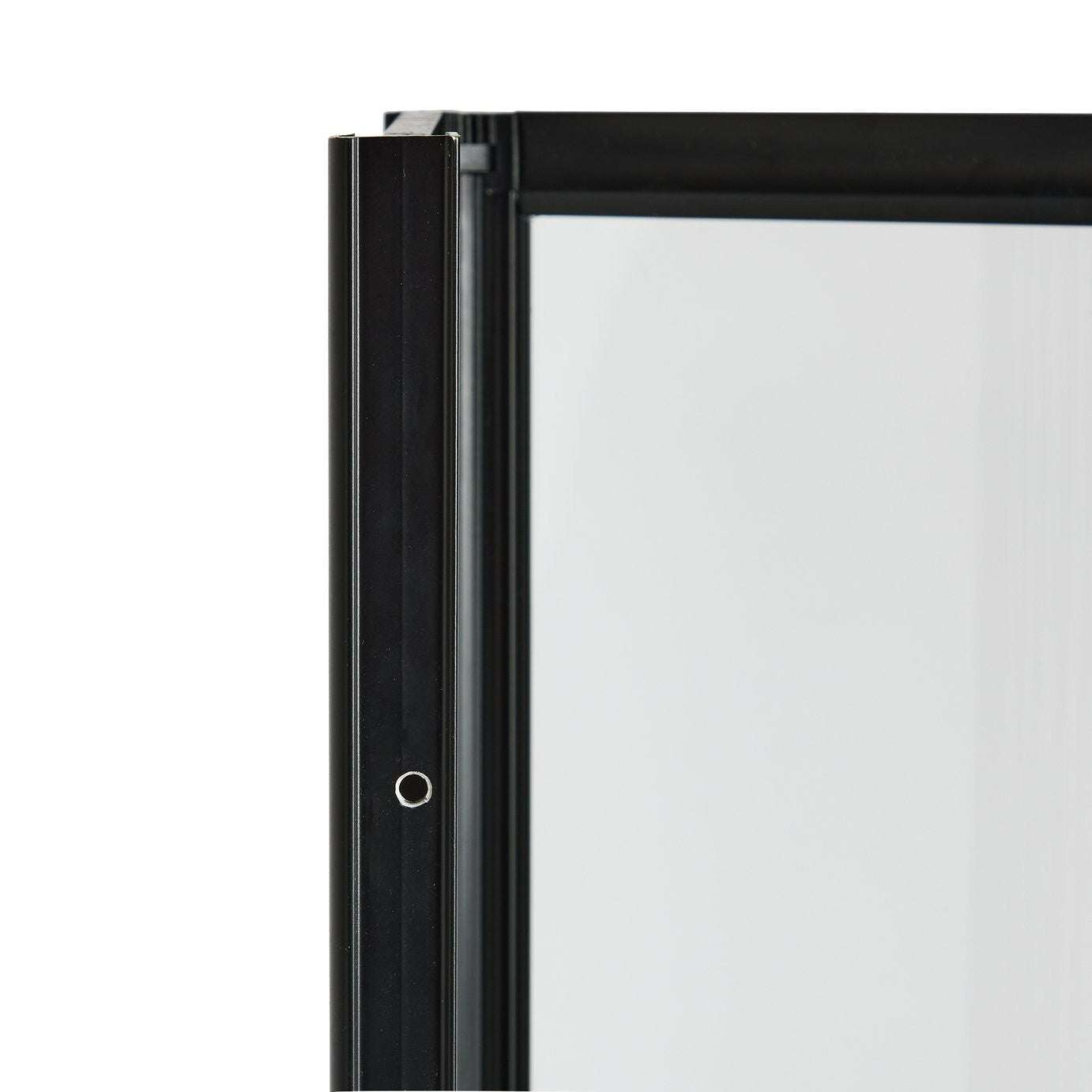 Home 3mm 4 Fold bath Screen - Black