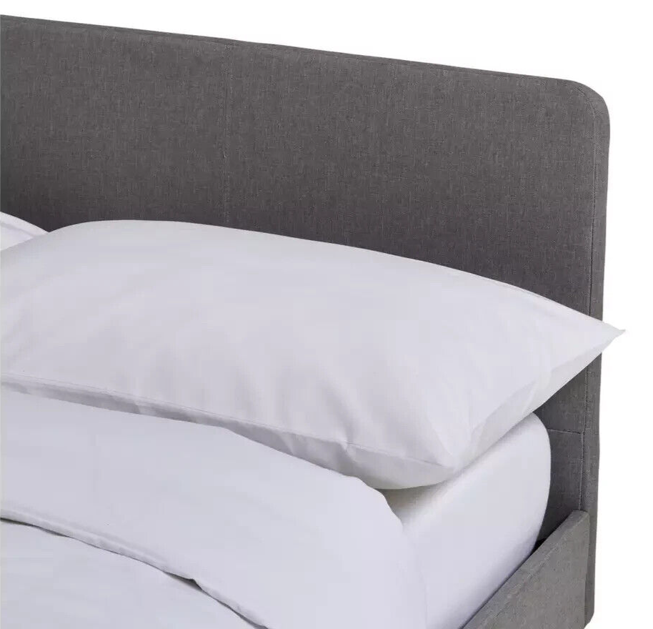 Kristopher Small Double Fabric Bed Frame - Grey
