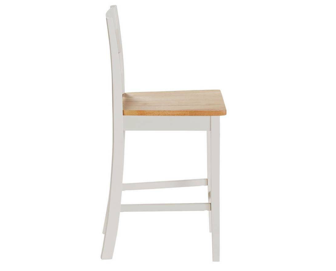 Home Chicago Oak Grey Bar Table & 2 Grey Chairs | Kitchen Breakfast Dining Set