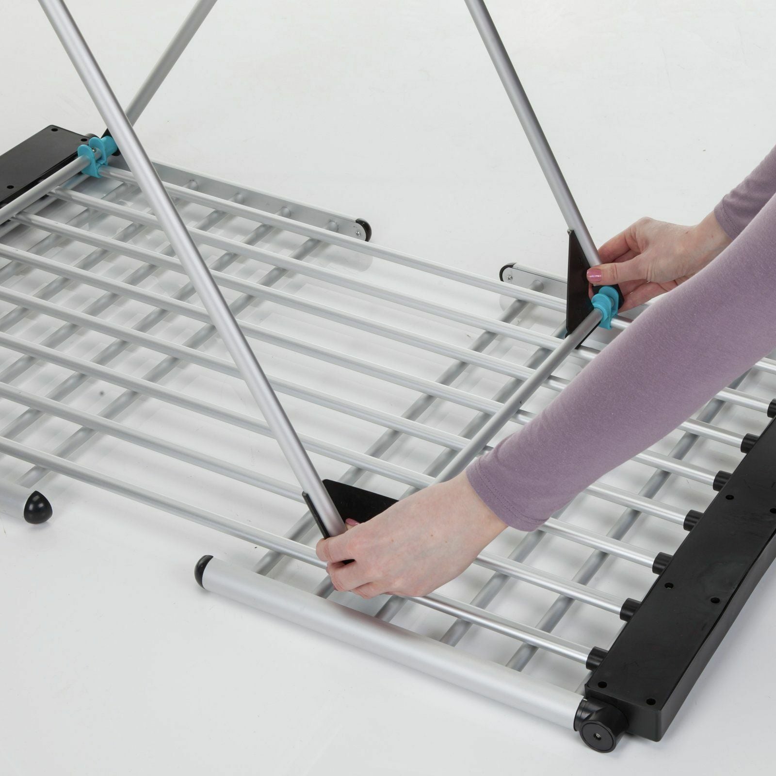Minky Wing 12m Heated Clothes Airer with Cover | Indoor Drying Rack for Laundry