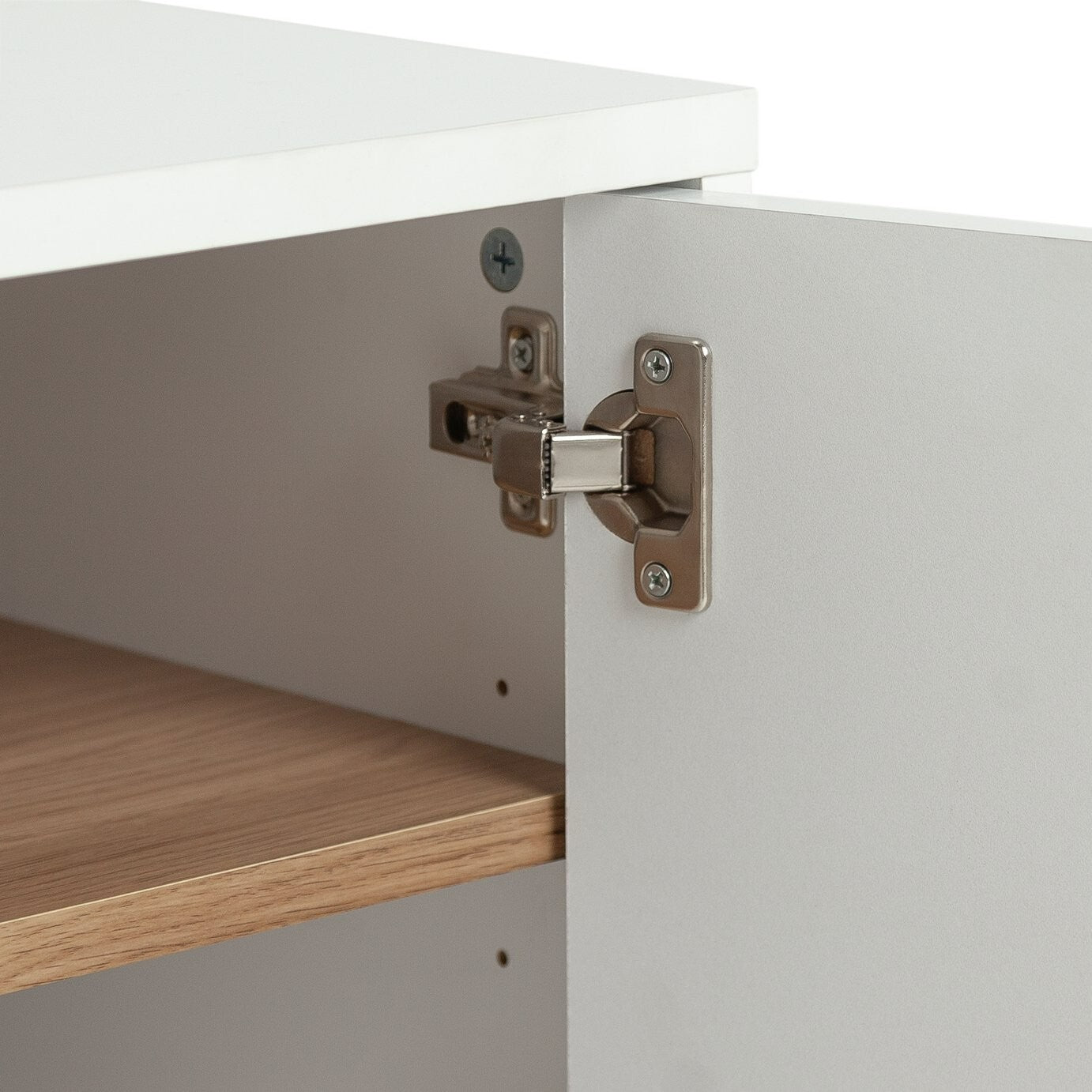 Habitat Zander Textured TV Unit - White & Oak Effect