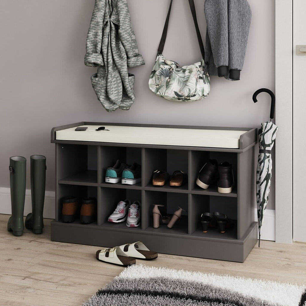 Kempton Shoe Bench - Grey