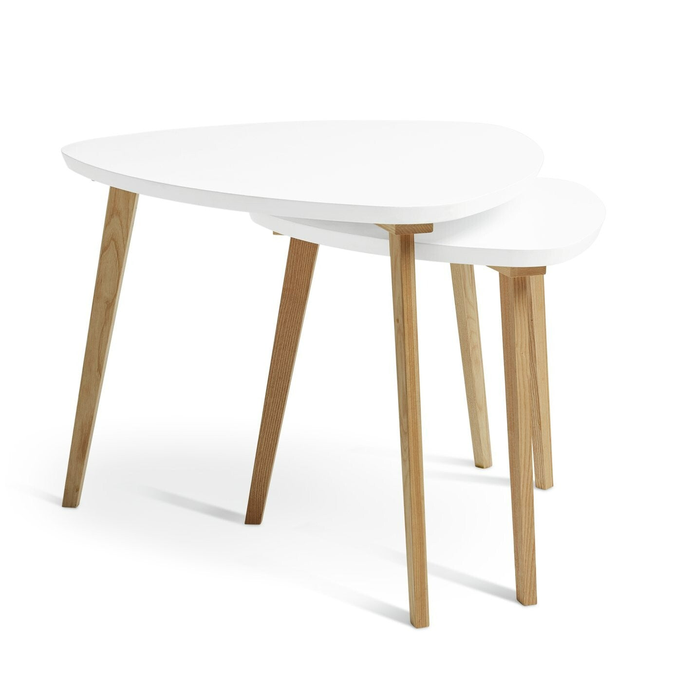 Habitat Cato Nest of 2 Tables - White