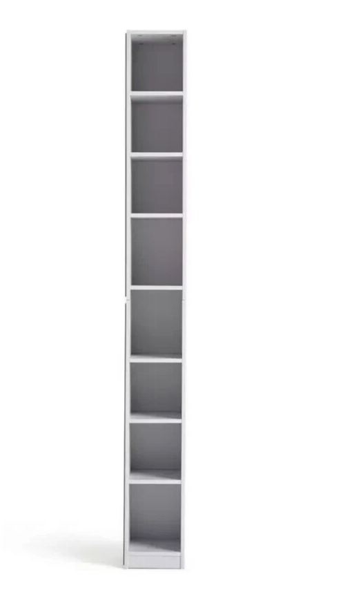 Prime Mirrored Narrow Tallboy - White ( B Grade )