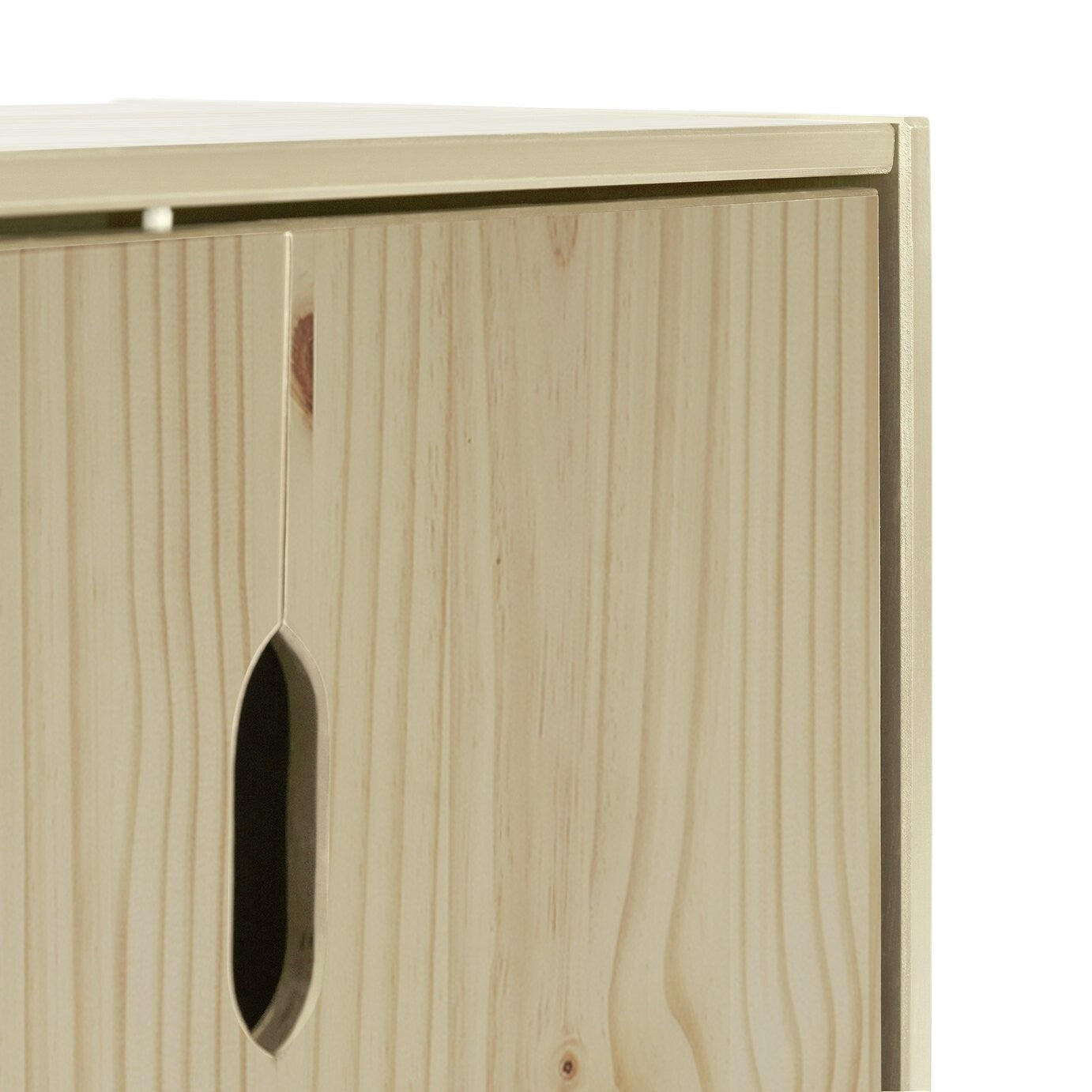 Habitat Kids Rico Double Solid Pine Storage Toy Box Wood Work Space Shelves