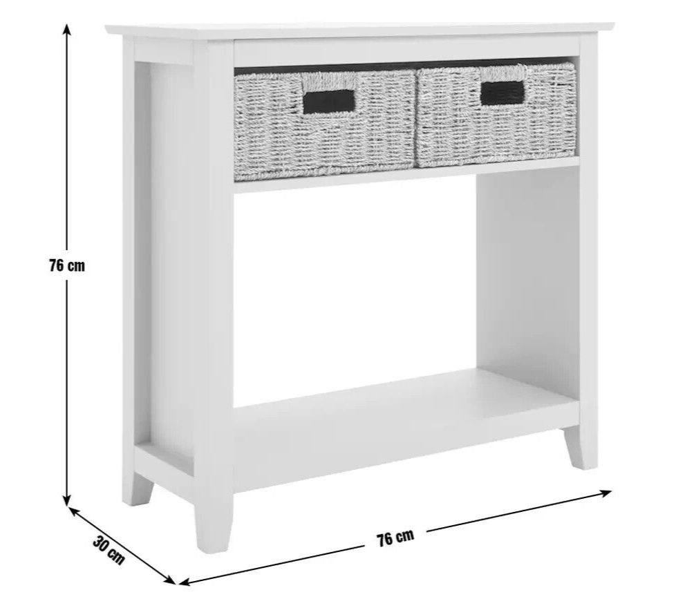 Willow 2 Drawer Unit - Grey