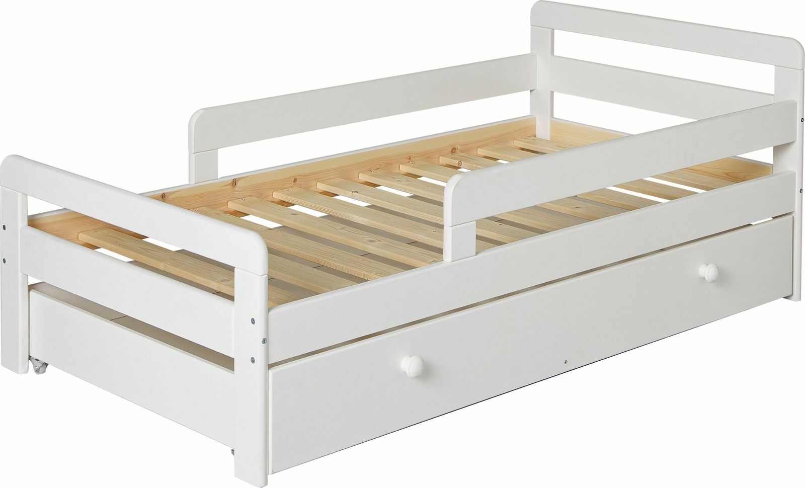Habitat Ellis White Toddler Bed Frame with Storage | Kids Bedroom Storage Bed