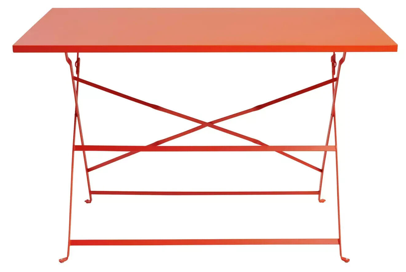 Habitat Eve 4 Seater Furniture Set - Folding Table and Chairs Patio Set - Orange