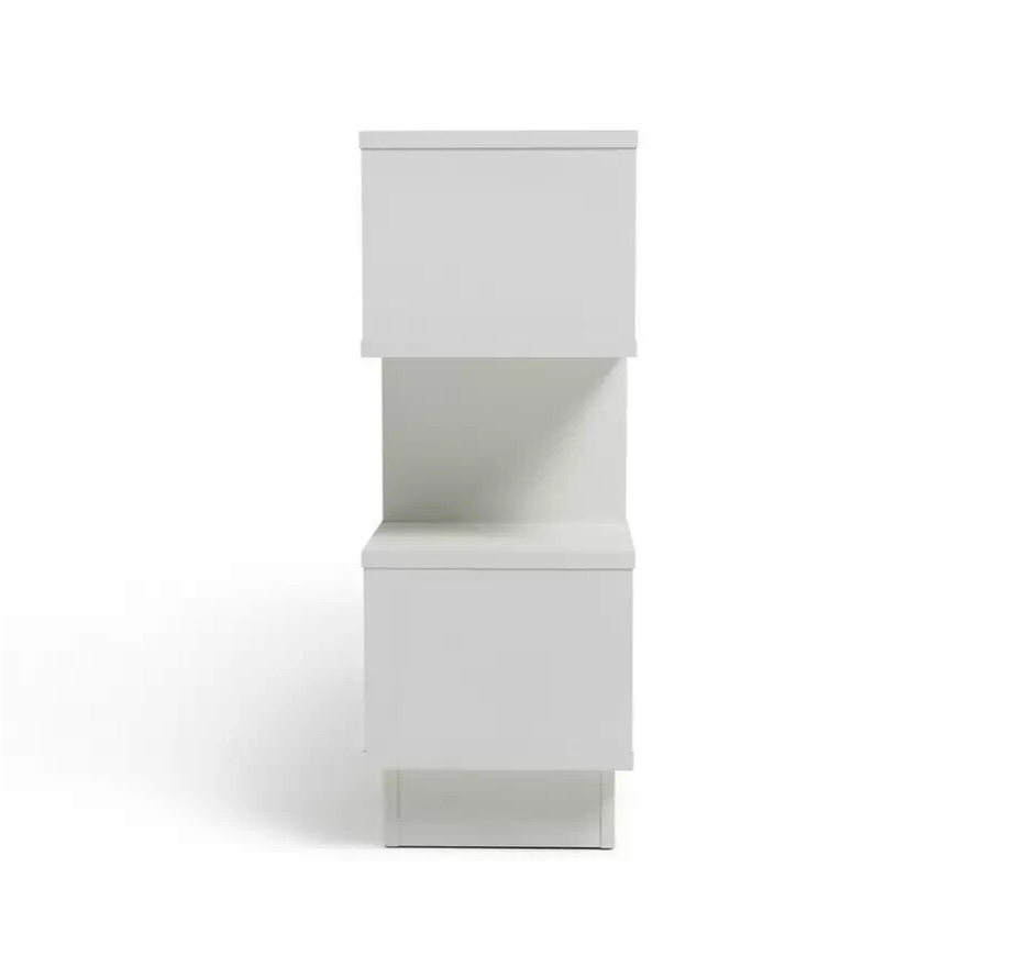 Habitat Cubes Short Wide Bookcase - White