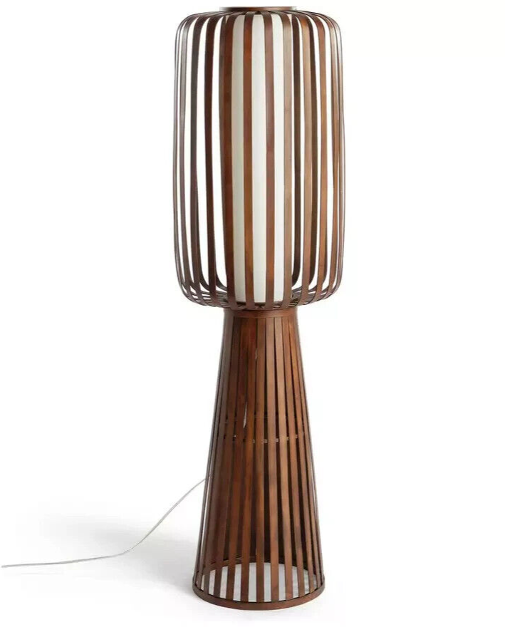 Habitat Achille Floor Lamp - Walnut