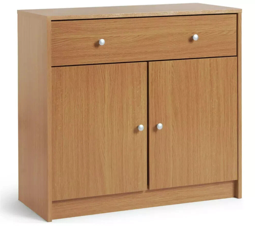 Maine 2 Door 1 Drawer Sideboard - Oak Effect