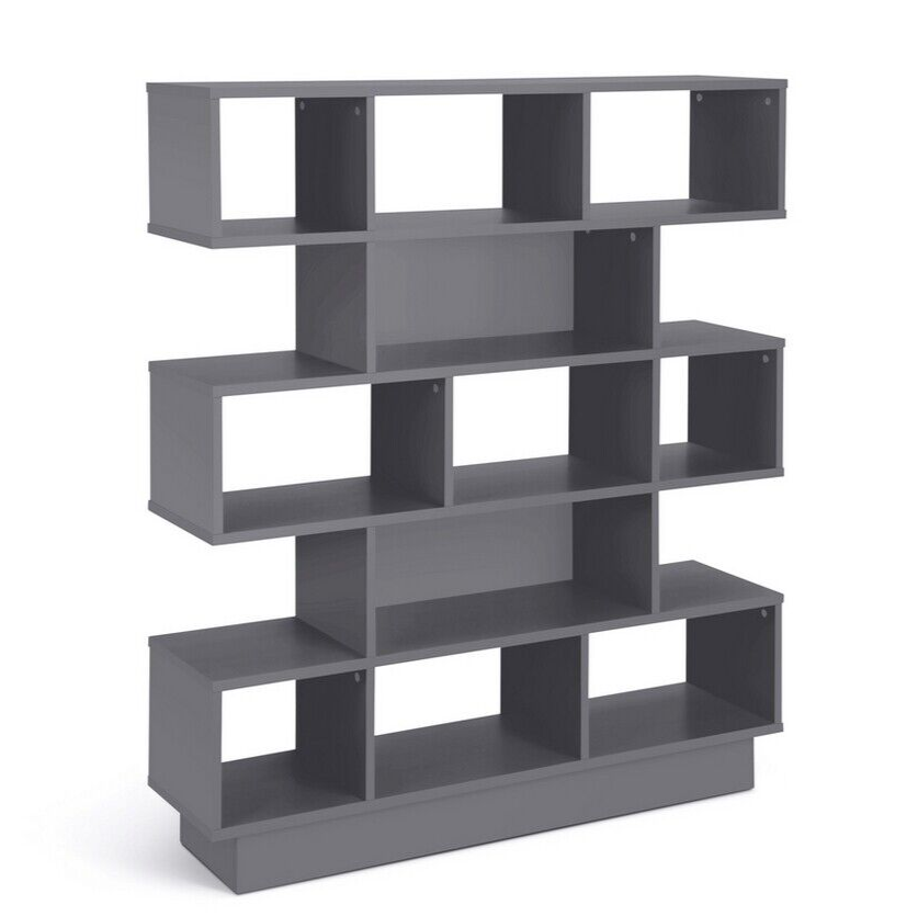 Cubes Wide Bookcase - Grey
