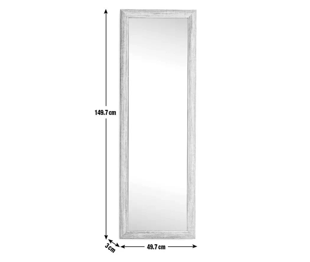 Habitat Full Length Rectangular Mirror - Oak - 150x49cm