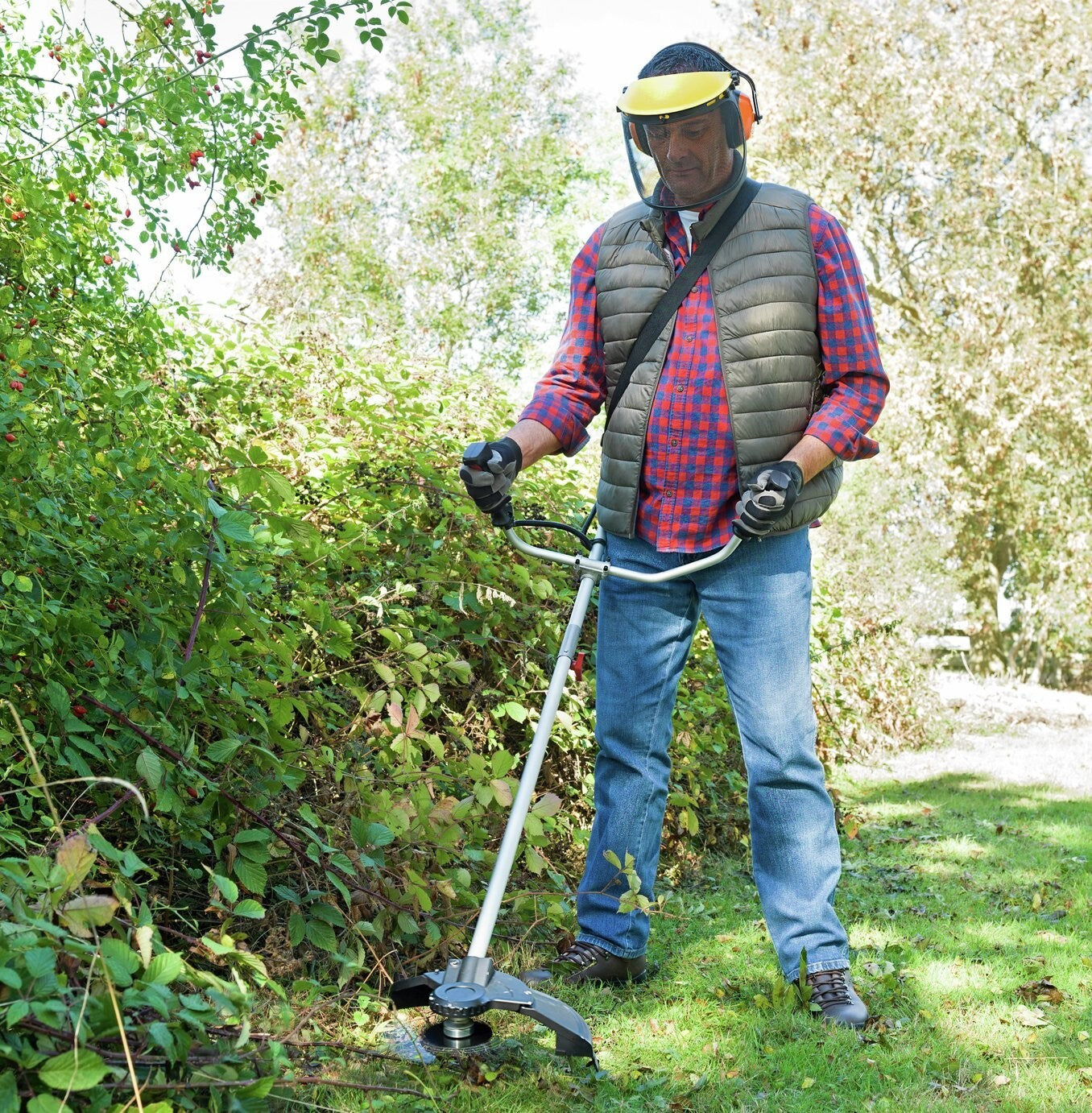 Spear and Jackson 23cm Cordless Grass Trimmer Garden Power Tool - 36V ( Used )