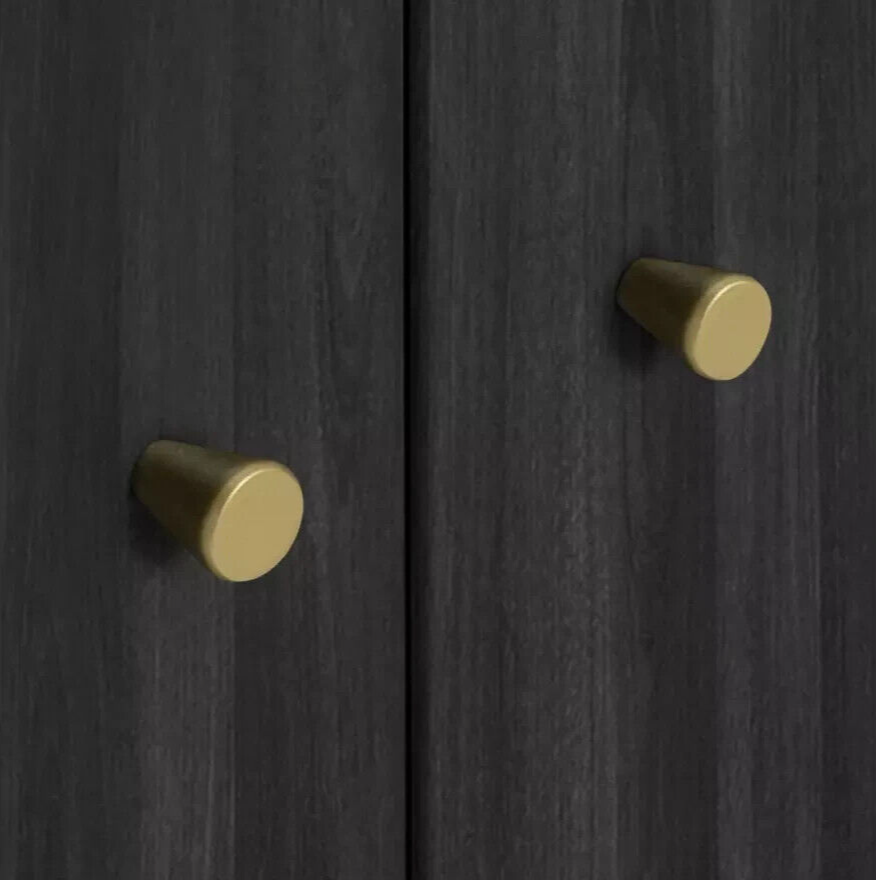 Malibu 2 Door 2 Drawer Wardrobe - Black Brown