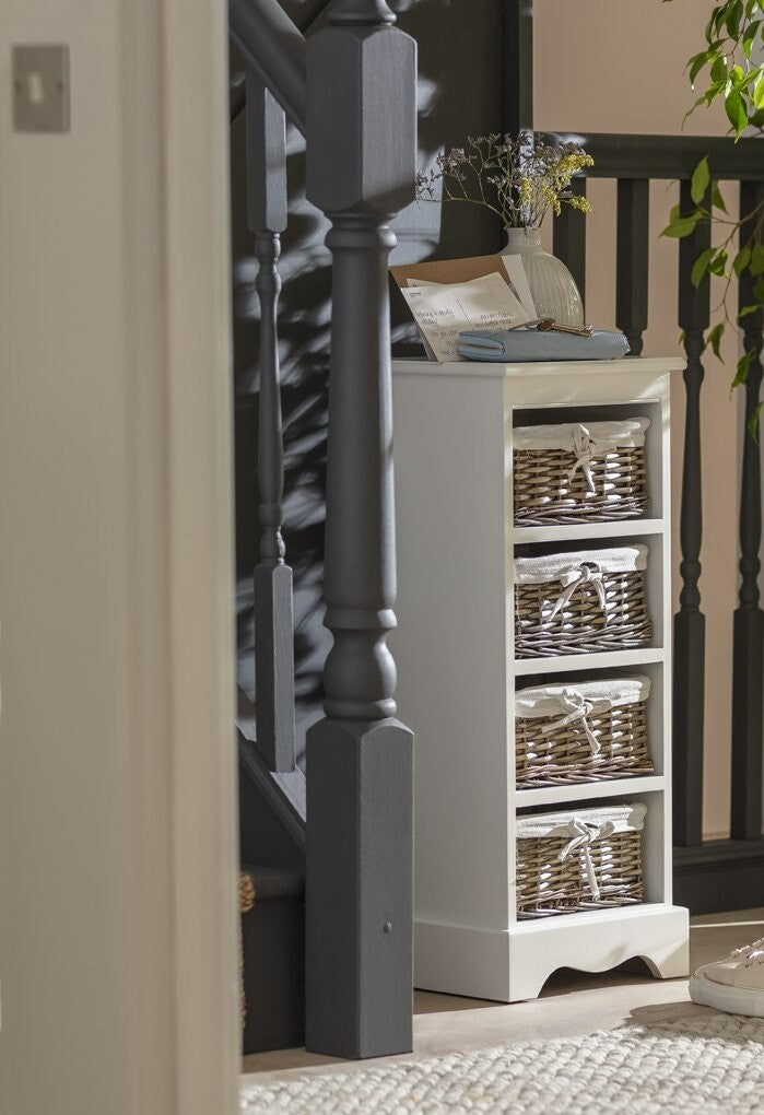 Home New Malvern 4 Drawer Storage Unit - White