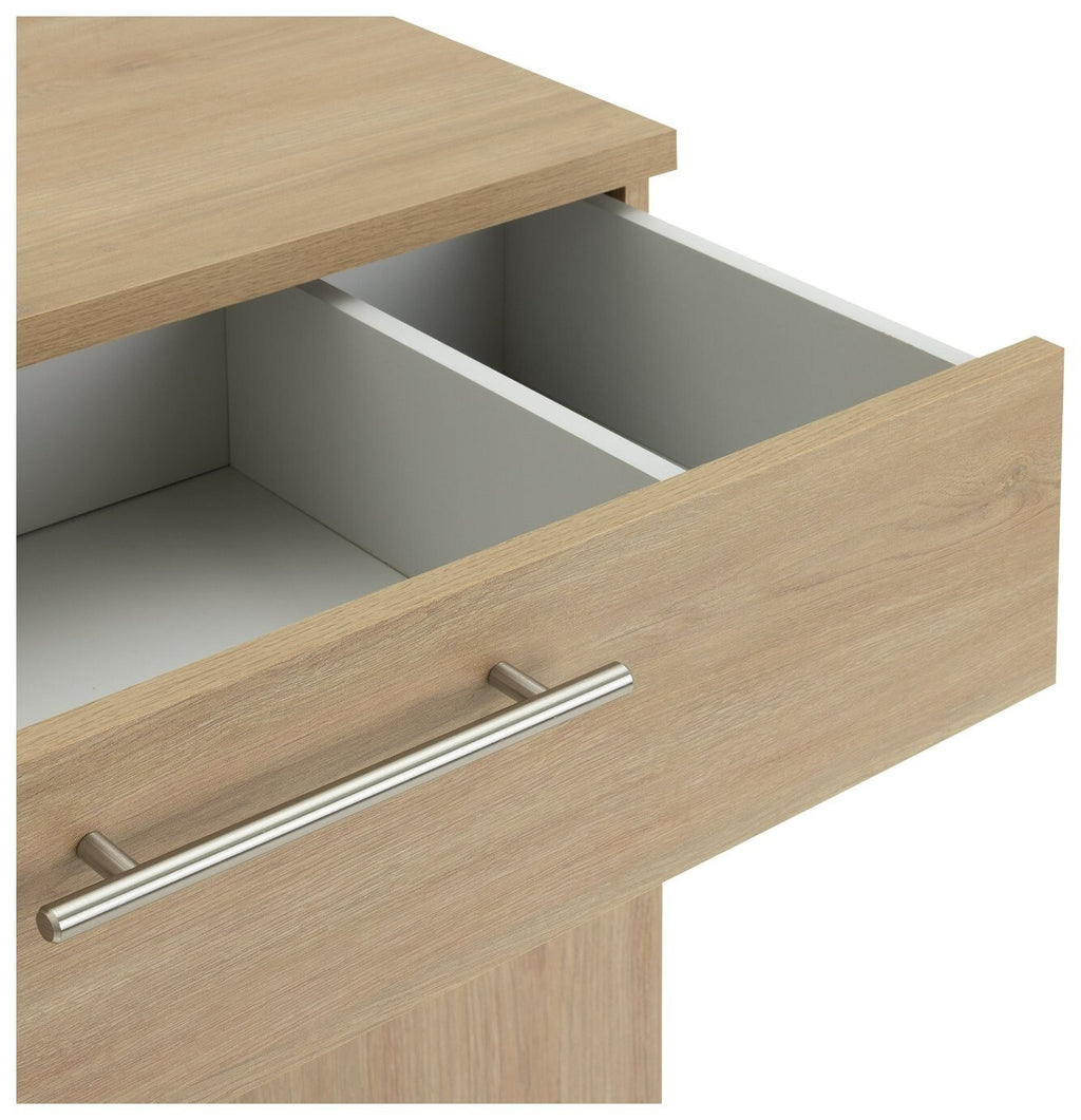 Brisbane 2 Door Shoe Storage Cabinet - Oak