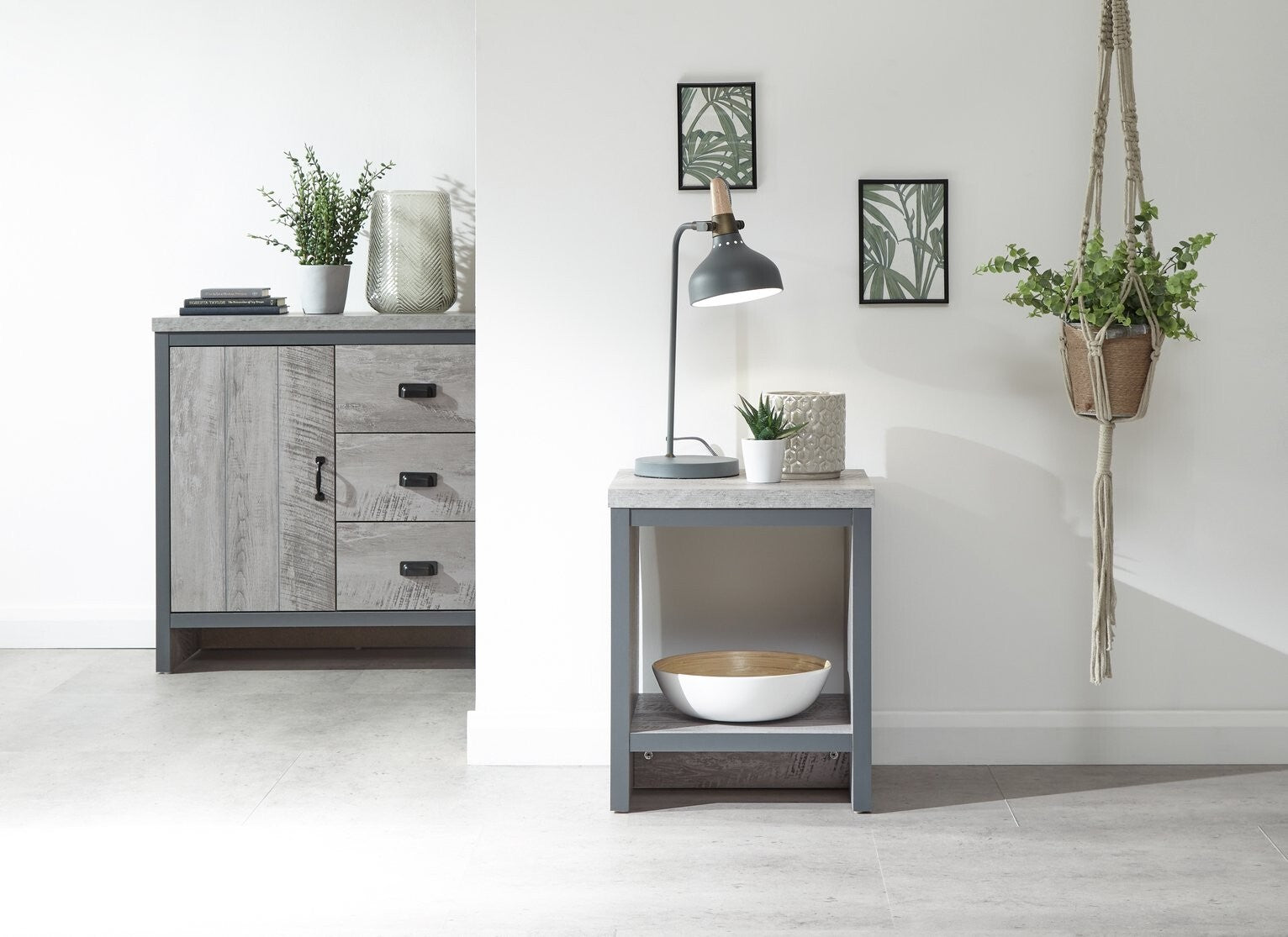 GFW Boston Side Table - Grey