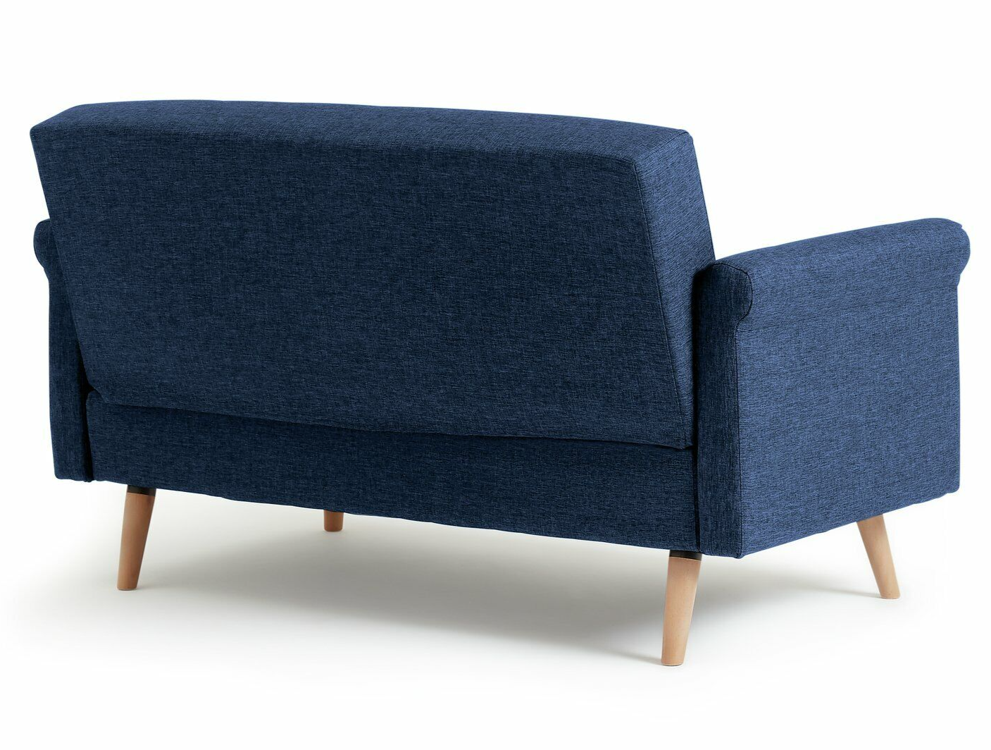 Habitat Home Evie Fabric 2 Seater Sofa in a Box Navy Blue | Compact Comfortable